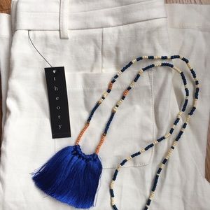 Theory Linen Wide Leg Pants